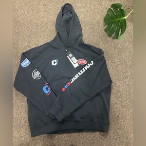 The Couture Club Black Graphic Hoodie for Men